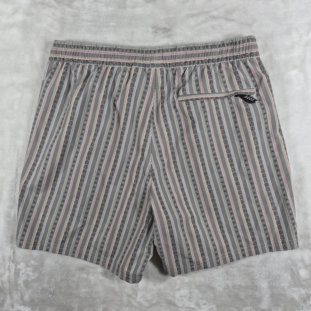 Vans Primary Elastic Board Shorts Men's Medium Striped Hybrid Relaxed Fit NWT